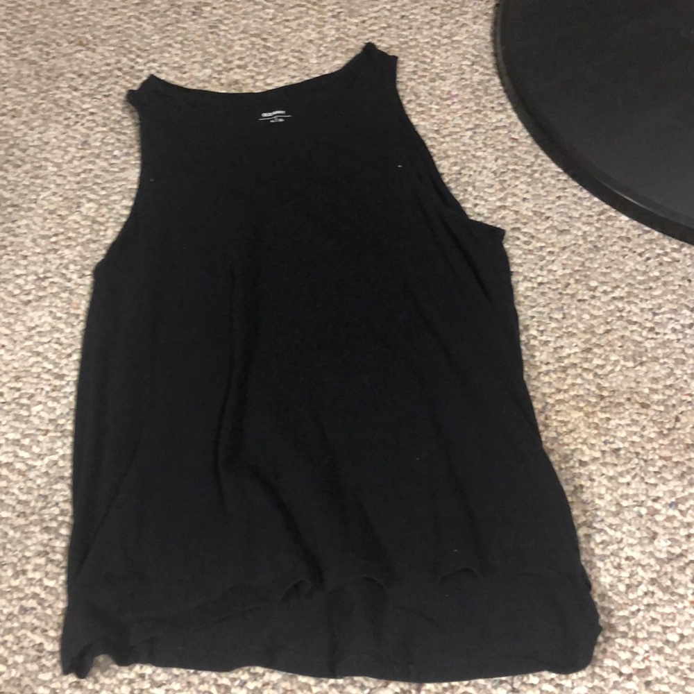 Black tank top
